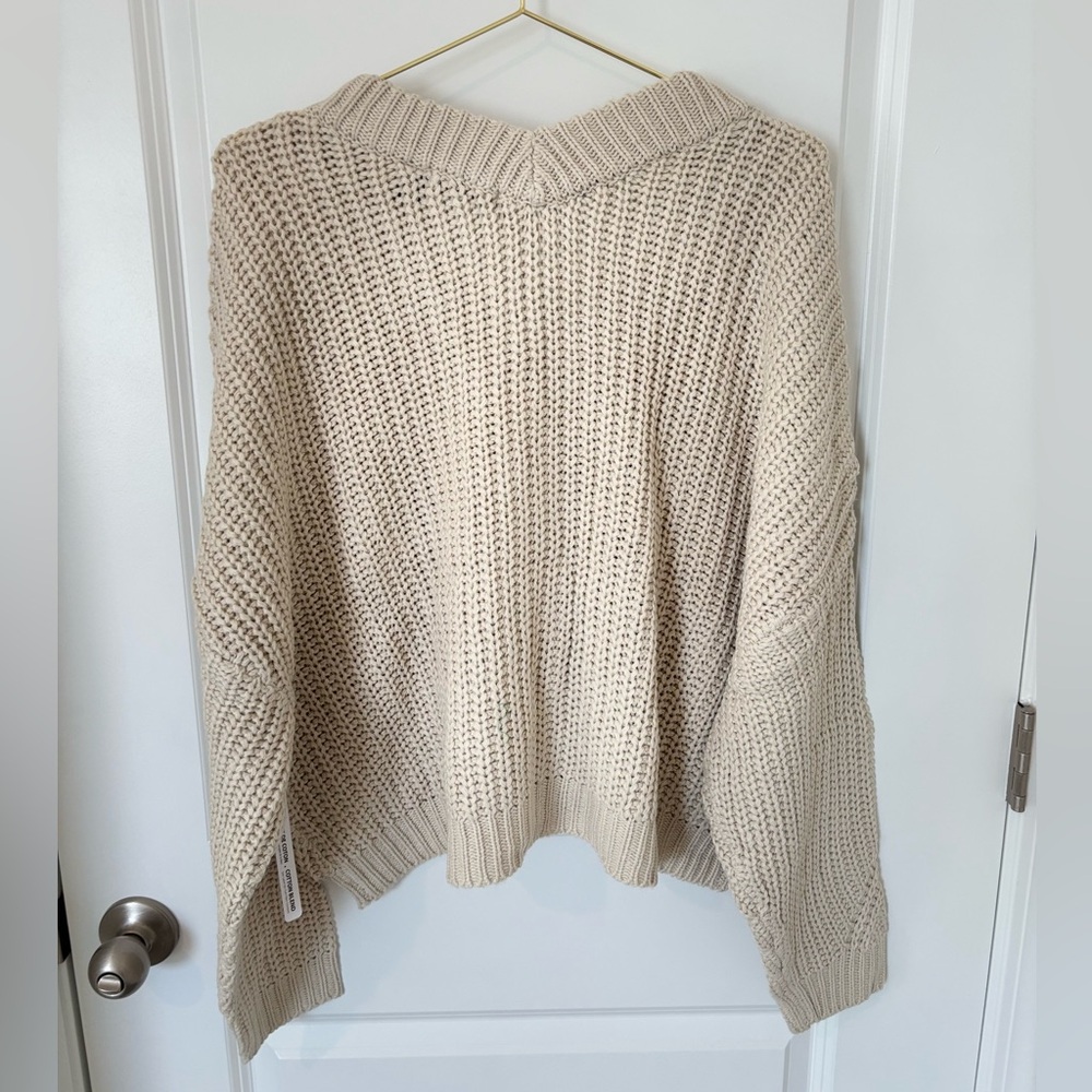 NWT RDI Women’s White Beach Chunky Knit Button Front Cardigan Size: XL - Picture 4 of 5